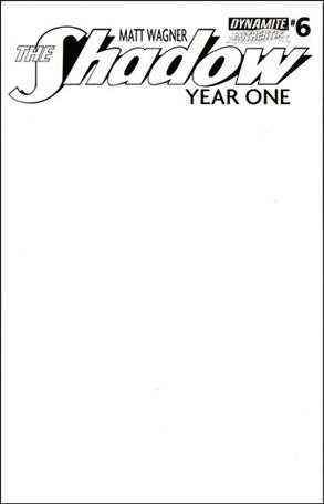 Shadow Year One issue 6-G Blank Authentix Cover