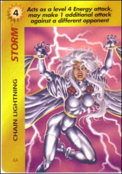 Marvel OverPower (Base Set) card nn205 Storm: Chain Lightning