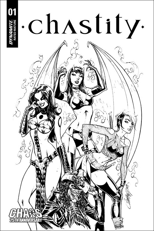 Chastity (2019) issue 1-M J. Scott Campbell 1:50 Black & White Cover