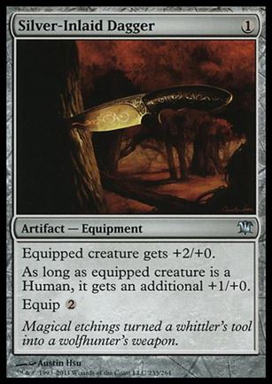 Magic the Gathering: Innistrad (Base Set) card 233 Silver-Inlaid Dagger