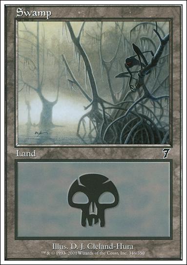 Magic the Gathering: 7th Edition (Base Set) card 346 Swamp