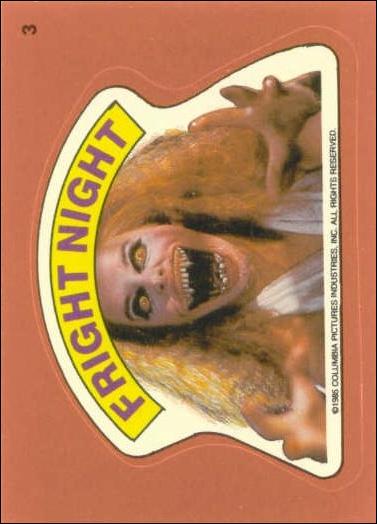 Fright Flicks (Sticker Subset) card 3 Fright Night