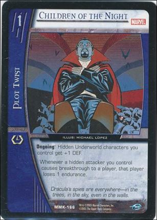 Marvel Knights: VS System (Base Set) card MMK-166 Children of the Night