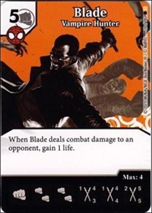 Marvel Dice Masters Amazing Spider-Man card 39 Blade: Vampire Hunter