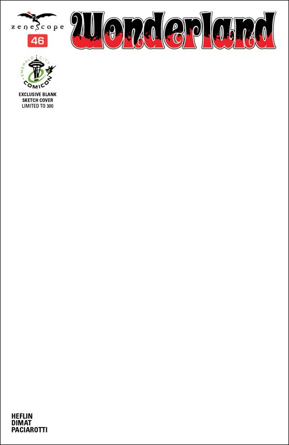 Grimm Fairy Tales Presents Wonderland issue 46-F Blank/Sketch Emerald City Comicon Cover 1/300