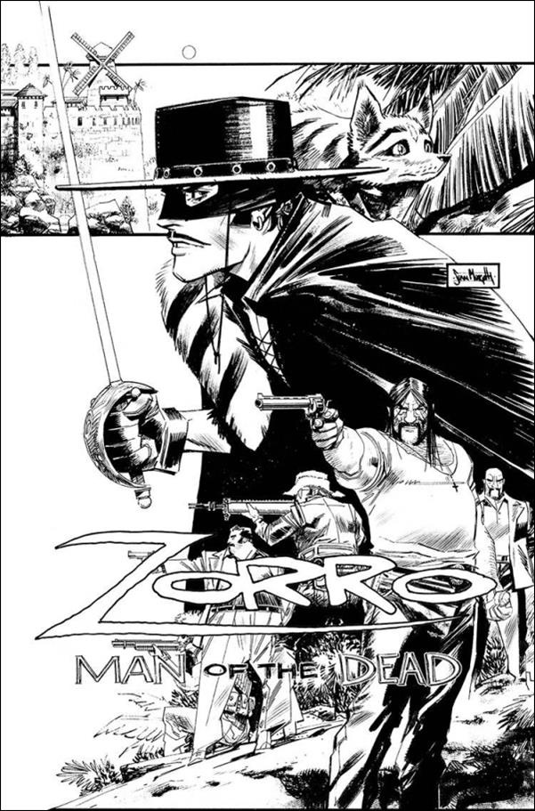 Zorro: Man of the Dead issue 3-E Sean Murphy Black and White 1:25 Cover