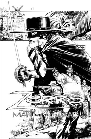 Zorro: Man of the Dead issue 3-E Sean Murphy Black and White 1:25 Cover