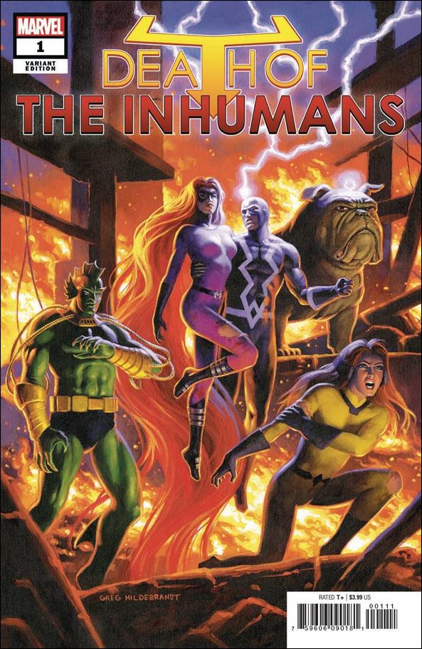 Death of the Inhumans issue 1-E Greg Hildebrandt 1:25 Cover