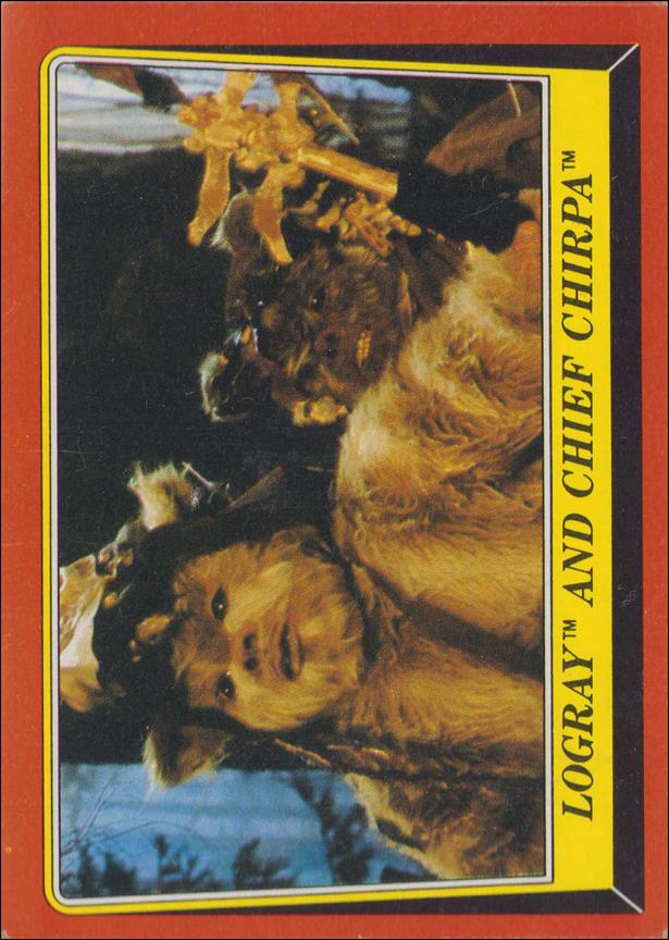 Star Wars: Return of the Jedi: Series 1 (Base Set) card 85 Logray and Chief Chirpa