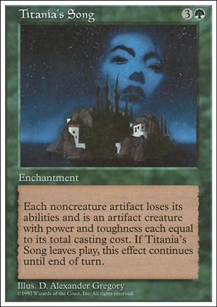 Magic the Gathering: 5th Edition (Base Set) card 332 Titania's Song