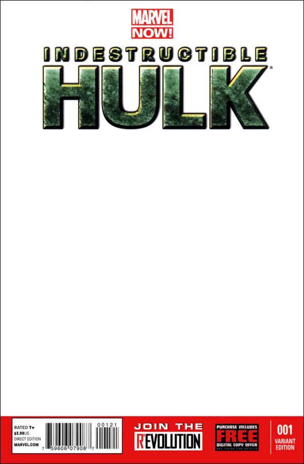 Indestructible Hulk issue 1-H Blank/Sketch Cover