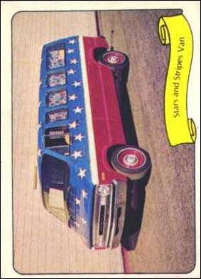Kustom Cars II (Base Set) card 13 Stars and Stripes Van