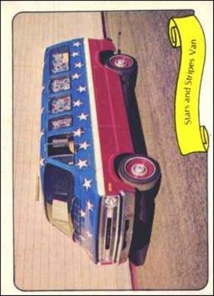 Kustom Cars II (Base Set) card 13 Stars and Stripes Van