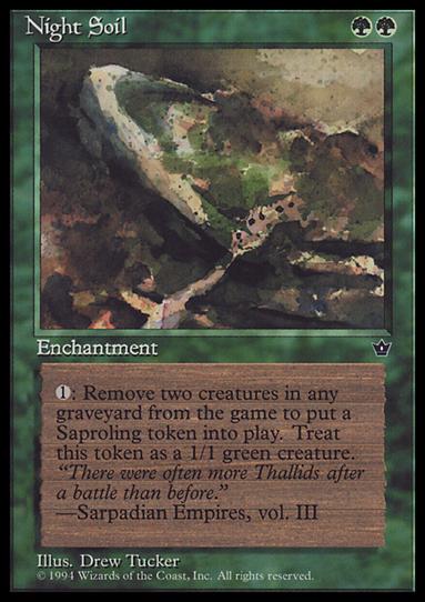Magic the Gathering: Fallen Empires (Base Set) card 71-C Night Soil