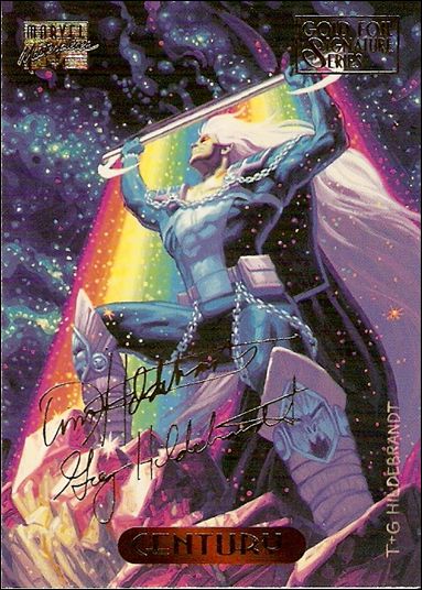 1994 Marvel Masterpieces (Gold-Foil Signature Parallel Base Set) card 21 Century