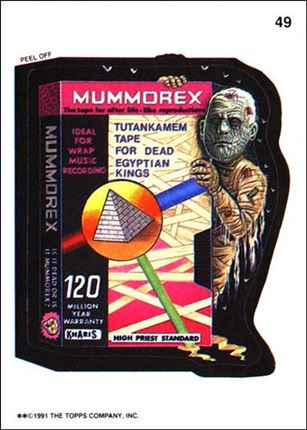 Wacky Packages (Base Set) card 49 Mummorex
