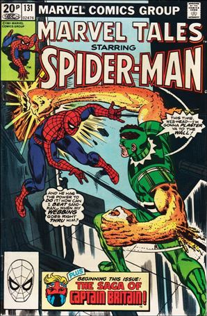 Marvel Tales (1966) issue 131-B UK Price Cover