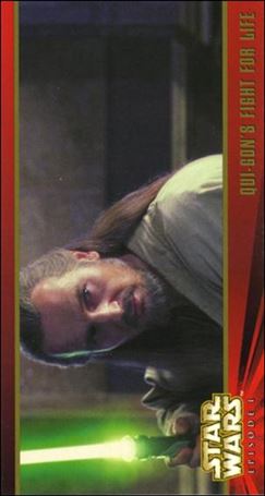 Star Wars: Episode I Widevision: Series 1 (Base Set) card 70 Qui-Gon's Fight for Life