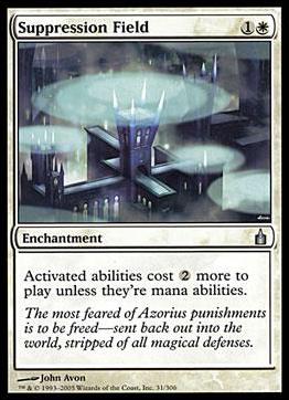 Magic the Gathering: Ravnica (Base Set)  card 31 Suppression Field