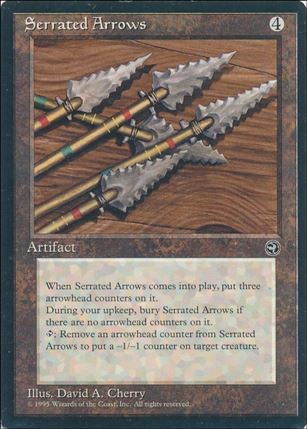 Magic the Gathering: Homelands (Base Set) card 110 Serrated Arrows