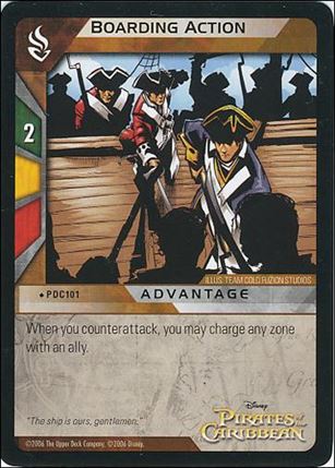 Pirates of the Caribbean - Dead Man's Chest (Base Set) card PDC101 Boarding Action