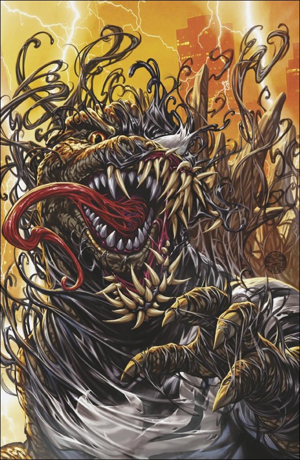 Godzilla Destroys the Marvel Universe issue 2-G Mark Brooks Virgin 1:100 Cover