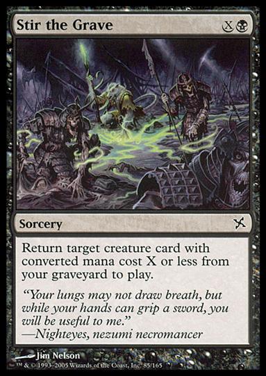 Magic the Gathering: Betrayers of Kamigawa (Base Set) card 85 Stir the Grave