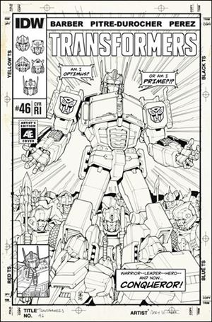 Transformers (2014) issue 46-C Casey Coller 1:10 Artist's Edition Cover