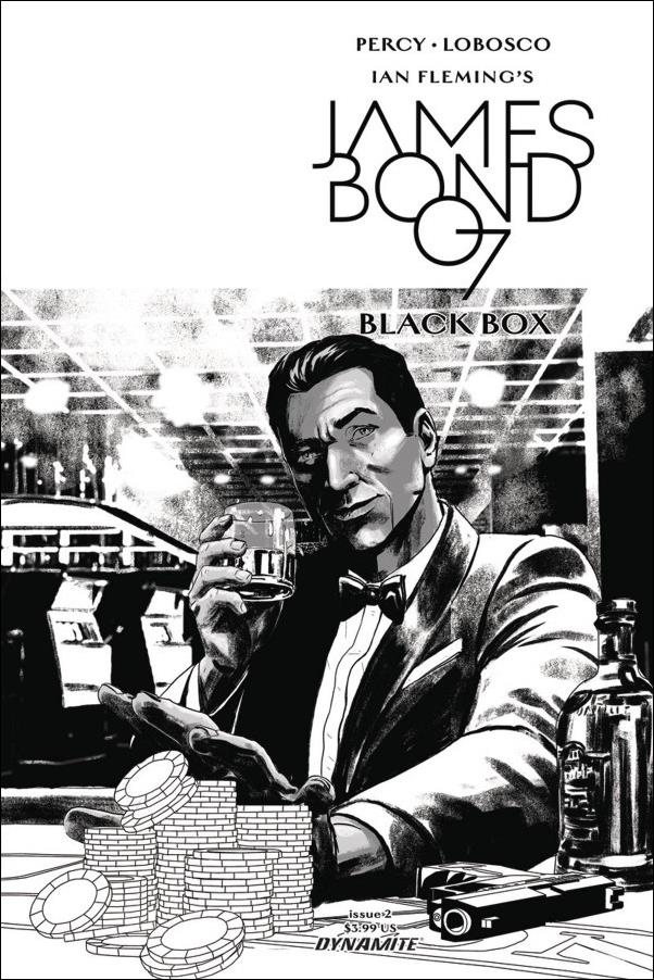 James Bond: Black Box issue 2-E Jason Masters 1:20 Black & White Cover