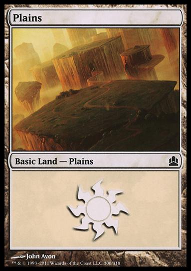 Magic the Gathering: Commander (Base Set) card 300 Plains