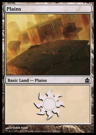Magic the Gathering: Commander (Base Set) card 300 Plains