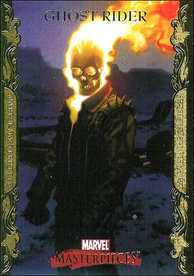 2007 Marvel Masterpieces (Parallel Gold Border Base Set) card 32 Ghost Rider