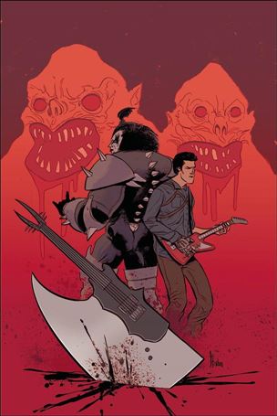 KISS / Army of Darkness issue 4-D Kyle Strahm 1:10 Virgin Cover