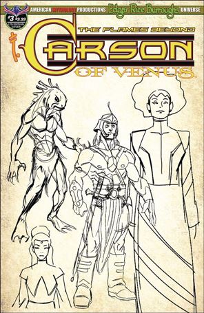 Edgar Rice Burroughs' Carson of Venus: The Flames Beyond issue 3-C Cyrus Mesarcia Character Design Cover