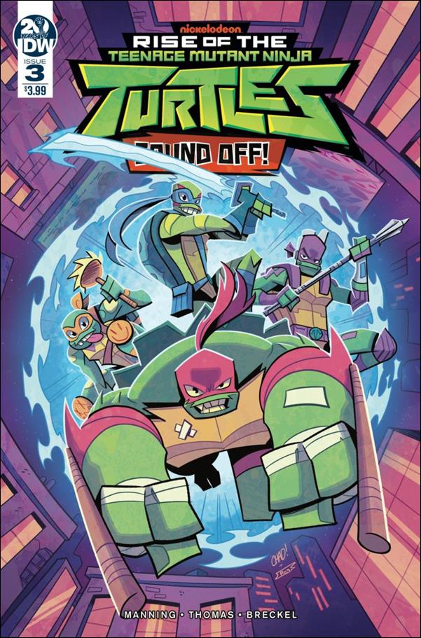 Rise of the Teenage Mutant Ninja Turtles: Sound Off! issue 3 Chad Thomas Cover