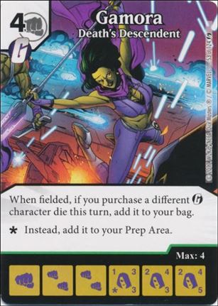 Marvel Dice Masters Guardians of the Galaxy  card 53 Gamora: Death's Descendant 