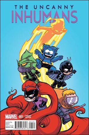 Uncanny Inhumans issue 1-I Skottie Young Baby Cover