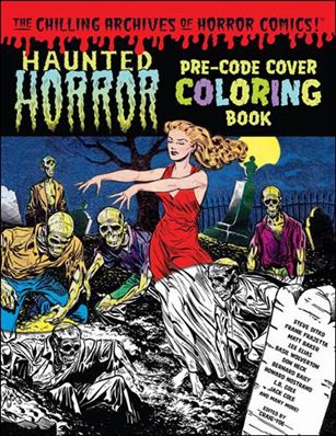 Haunted Horror Pre-Code Cover Coloring Book Cover Image 1