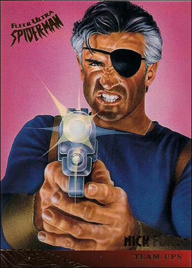 Fleer Ultra Spider-Man (Base Set) card 123 Nick Fury