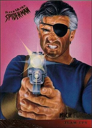 Fleer Ultra Spider-Man (Base Set) card 123 Nick Fury