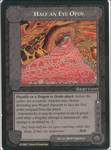 Middle-Earth: The Dragons (Base Set) card 63 Half an Eye Open