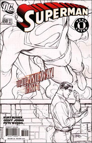 Superman (1939) issue 650-B Sketch Cover (2nd Printing)
