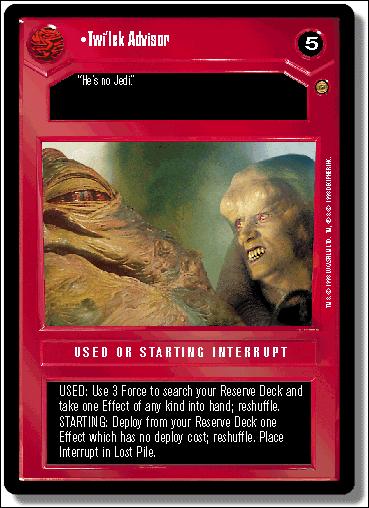 Star Wars: Jabba's Palace Limited (Base Set) card 71 Twi'lek Advisor