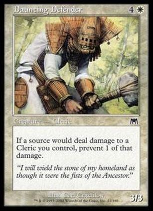 Magic the Gathering: Onslaught (Base Set) card 21 Daunting Defender