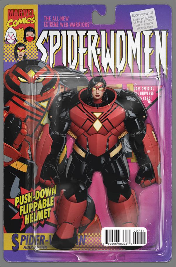 Spider-Woman (2016) issue 7-C John Tyler Christopher Action Figure Cover