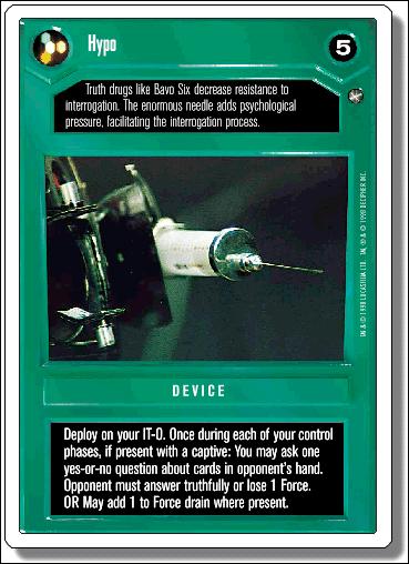 Star Wars: A New Hope Revised (Base Set) card 31 Hypo