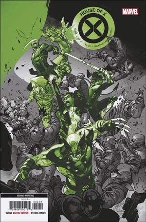 House of X issue 4-I Pepe Larraz Green Cover (2nd Printing)
