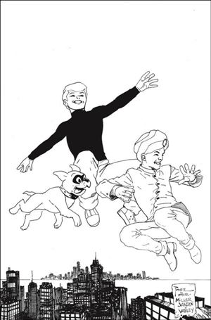 Jonny Quest (2024) issue 2-L Richard Pace B&W 1:20 Virgin Cardstock Cover