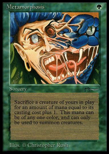 Magic the Gathering: Arabian Nights (Base Set) card 51 Metamorphosis