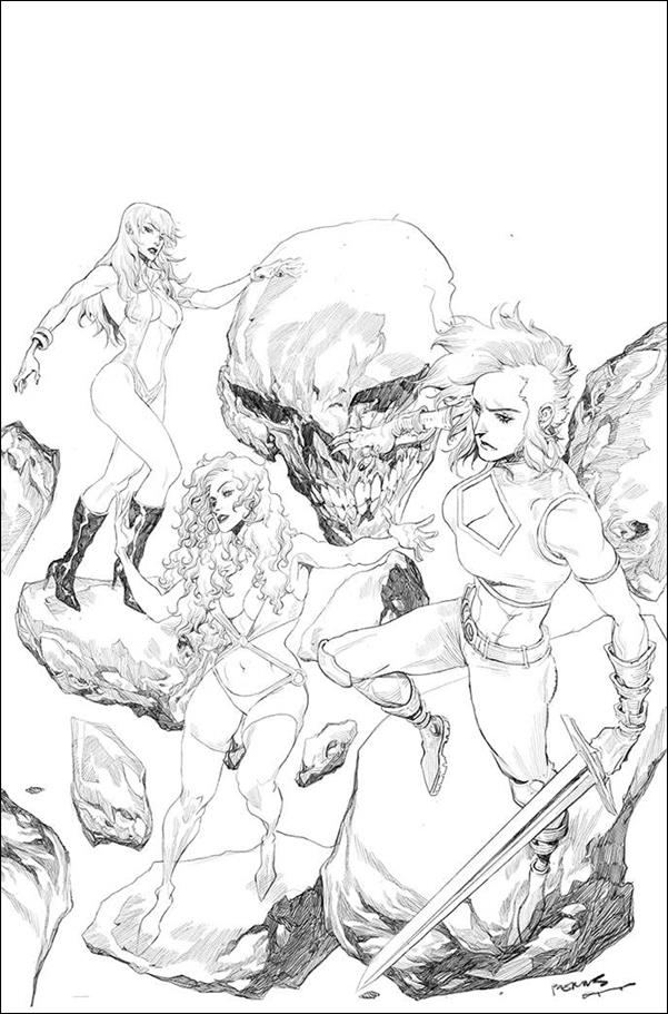 Sacred Six issue 11-L Raymund Bermudez 1:21 Black & White Virgin Cover